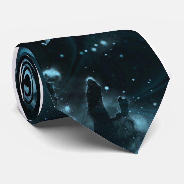 Space Galaxy Men's Tie (Rolled)