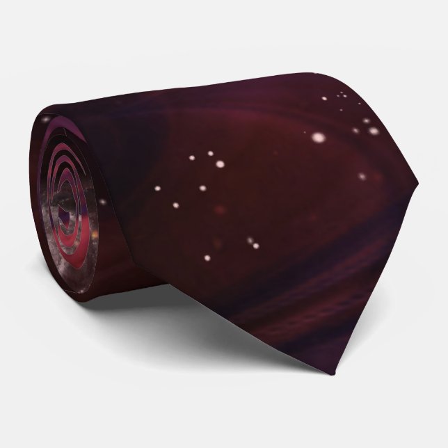 Space Galaxy Men's Tie (Rolled)