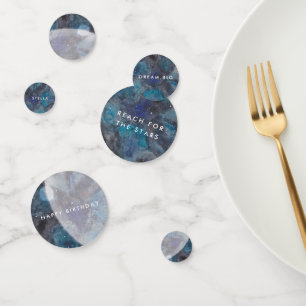 Space Galaxy Party Watercolor Personalised Confetti