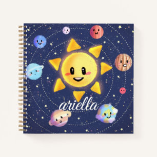 Space Galaxy Planets Notebook