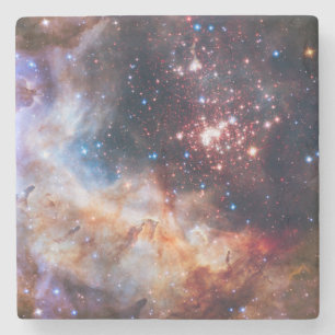 Space/galaxy stone coaster