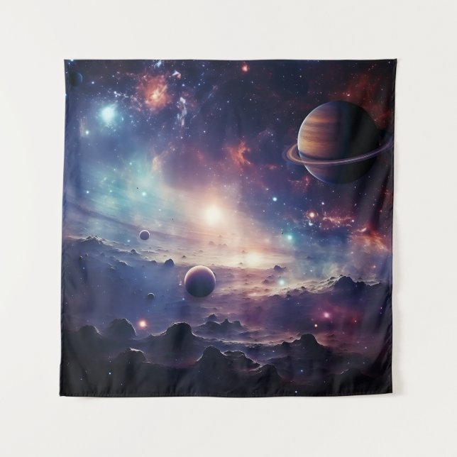 Space Galaxy Symphony Tapestry (Front)