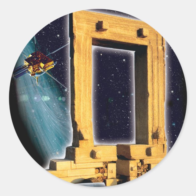 Space Gate of Apollo Classic Round Sticker (Front)