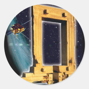 Space Gate of Apollo Classic Round Sticker