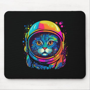 Space Gifts Cat Mum Cat Dad Men Women Kids Astrona Mouse Mat
