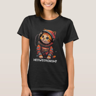 Space Gifts Cat Mum Cat Dad Men Women Kids Astrona T-Shirt