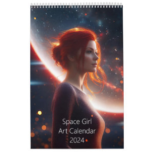 Space Girl Art Calendar