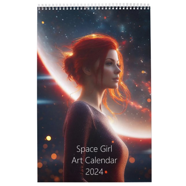 Space Girl Art Calendar (Cover)