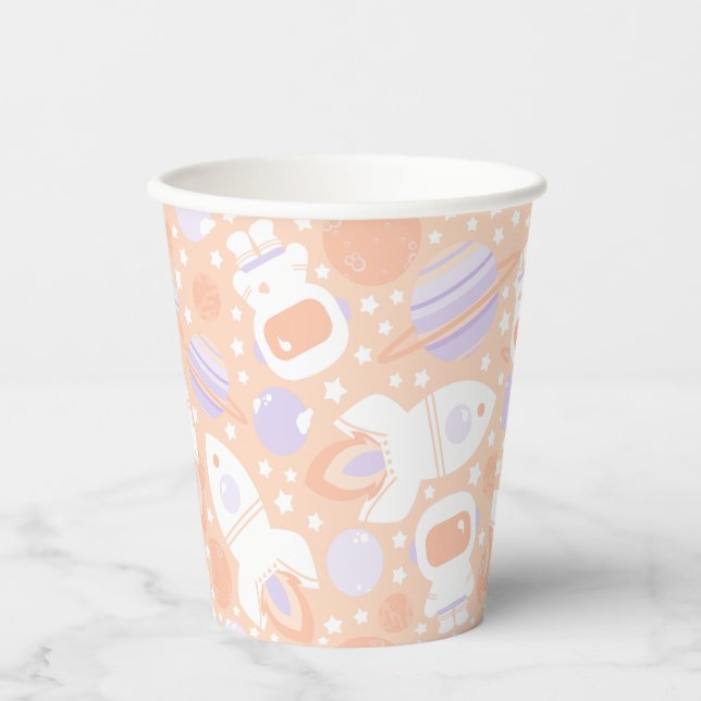 Space Girls Two the Moon Party Theme Paper Cups (Front)