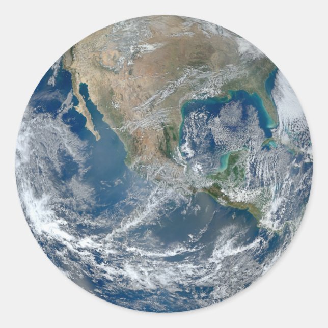 Space globe North America stickers (Front)