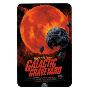 Space Graveyard Skull Halloween Galaxy of Horrors Magnet