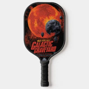 Space Graveyard Skull Halloween Galaxy of Horrors Pickleball Paddle