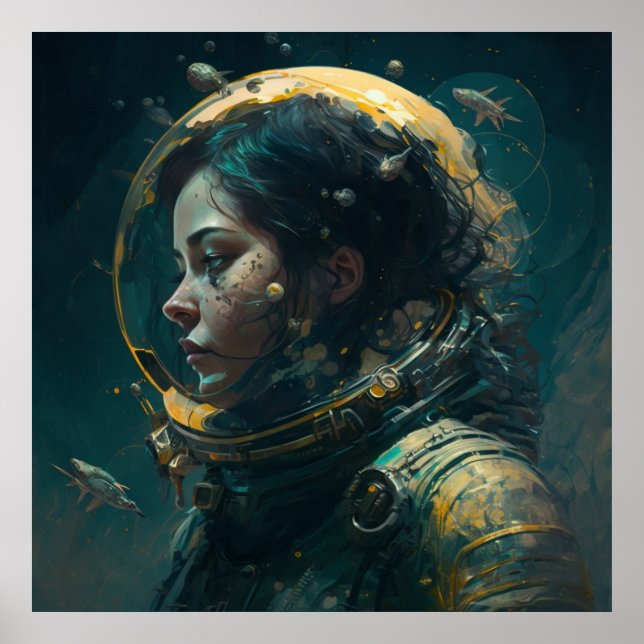 Space Helmet Poster (Front)