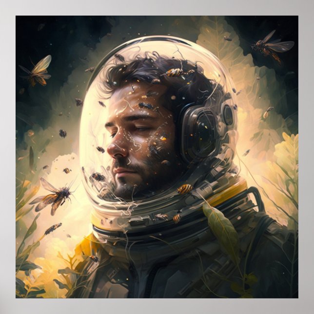 Space Helmet Poster (Front)