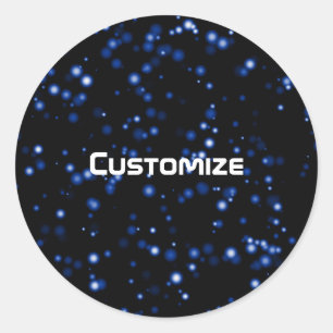 Space Hike - Template Classic Round Sticker