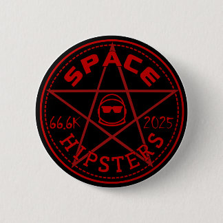 Space Hipsters 66,666 Member Celebration Button