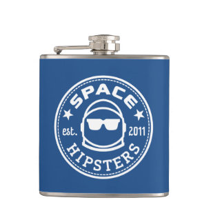 Space Hipsters Logo Flask! Hip Flask