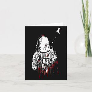 Space Horror, astronaut spacesuit Card