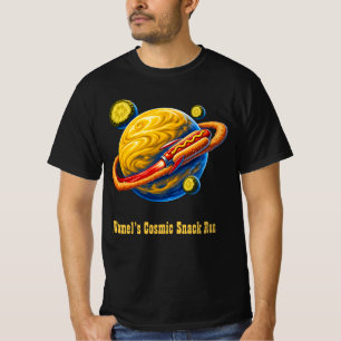 Space Hot Dog Mustard Planet Orbit T-Shirt