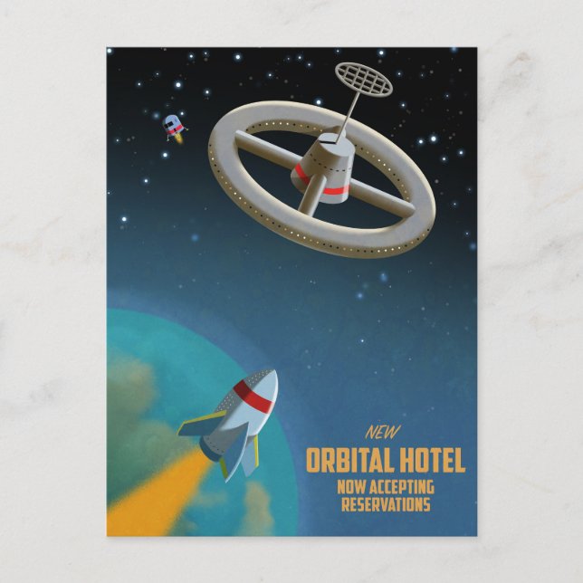 Space Hotel Postcard (Front)