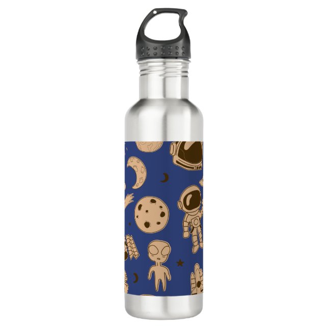 Space Invasion  710 Ml Water Bottle (Front)