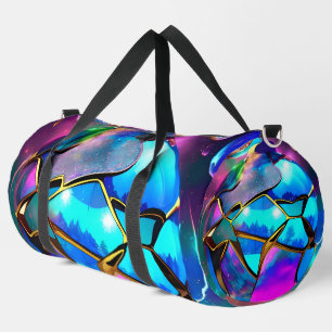 Space Iridescent Globe Duffle Bag
