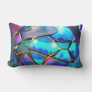 Space Iridescent Globe Lumbar Cushion