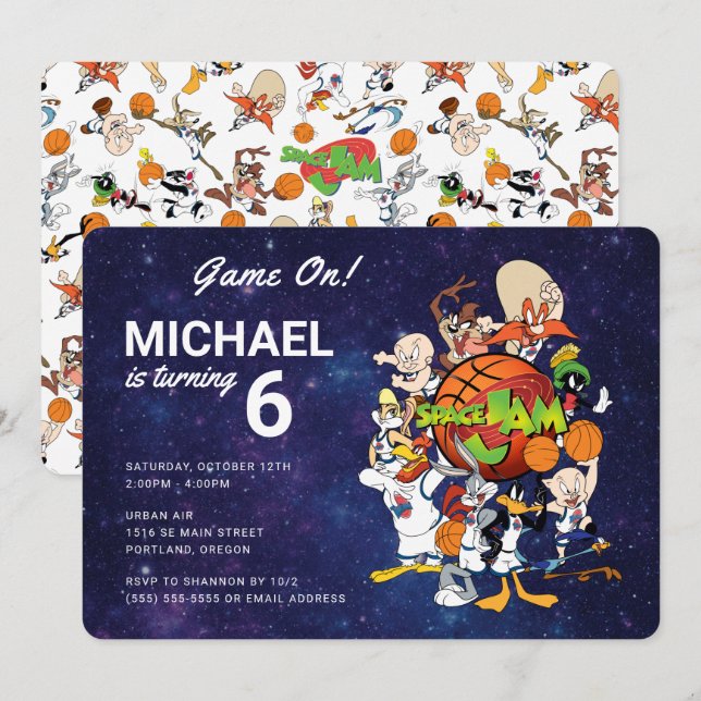 SPACE JAM™ Birthday  Invitation (Front/Back)