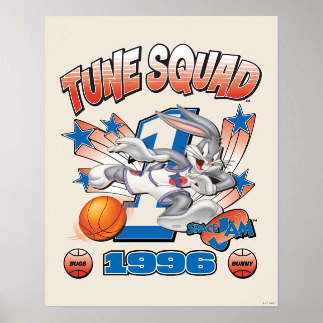 SPACE JAM™ BUGS BUNNY™ #1 Basketball Graphic Poster (Front)