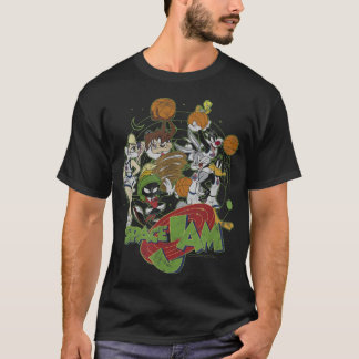 Space Jam Classic Basketball Team Vintage Logo  T-Shirt