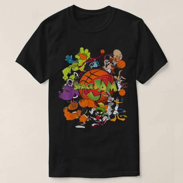 Space Jam Monstars and Tune Squad  T-Shirt (Design Front)