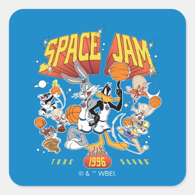 SPACE JAM™ TUNE SQUAD™ 1996 Graphic Square Sticker (Front)