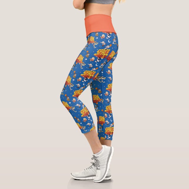 SPACE JAM™ TUNE SQUAD™ Outter Space Pattern Capri Leggings (Left)