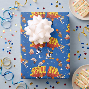 SPACE JAM™ TUNE SQUAD™ Outter Space Pattern Wrapping Paper Sheet