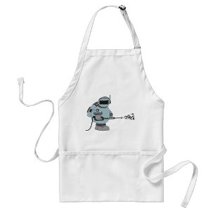 Space Janitor Spraying Stars Sci-Fi Astronaut  Standard Apron