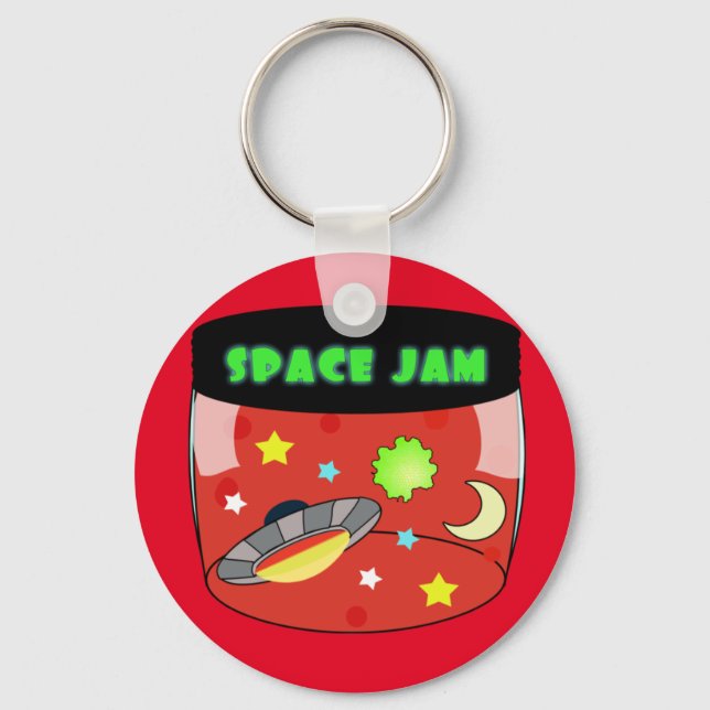 Space Jar Jam Red  Key Ring (Front)