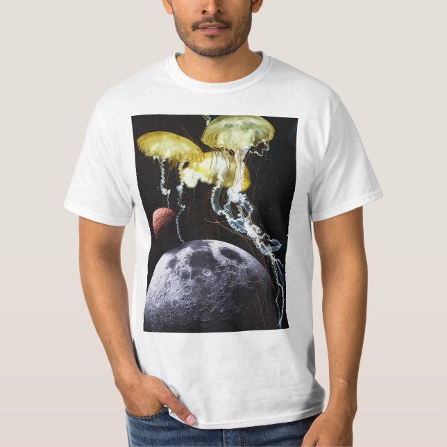 Space Jellyfish Men T-Shirt (Front)