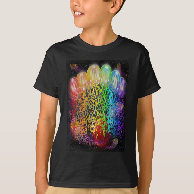 Space Jellyfish Tentacles T-Shirt (Front)