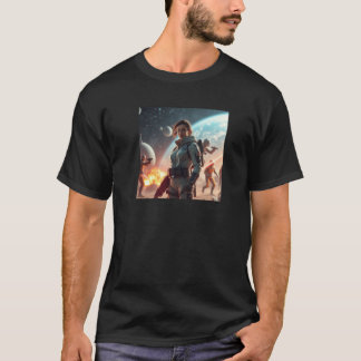 Space Journey Battles - Elsa Watten - Astrowarrior T-Shirt