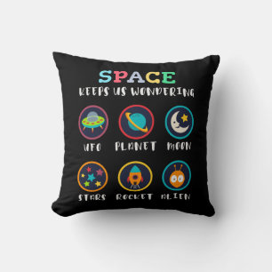 Space keeps us wondering cushion