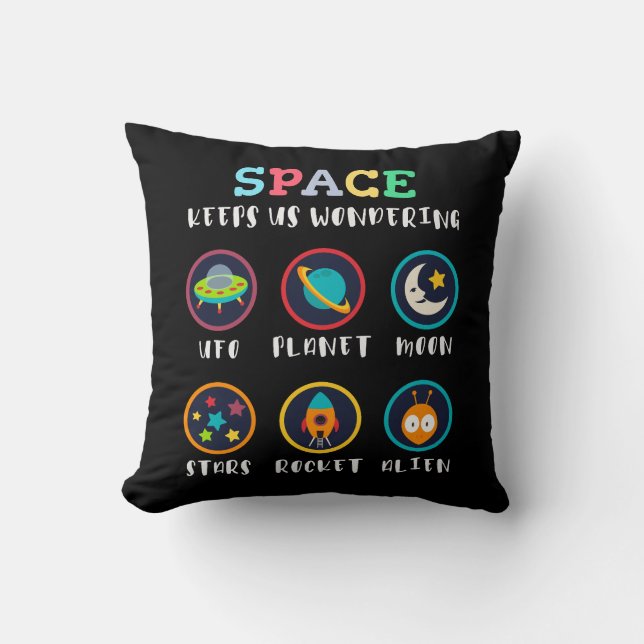 Space keeps us wondering cushion (Front)
