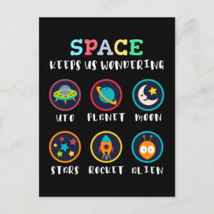 Space keeps us wondering postcard