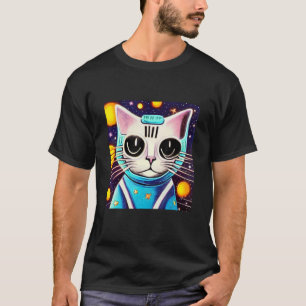 Space Kitten Cat Kitty Science Fiction Feline Des T-Shirt