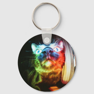 Space Kittie Key Ring