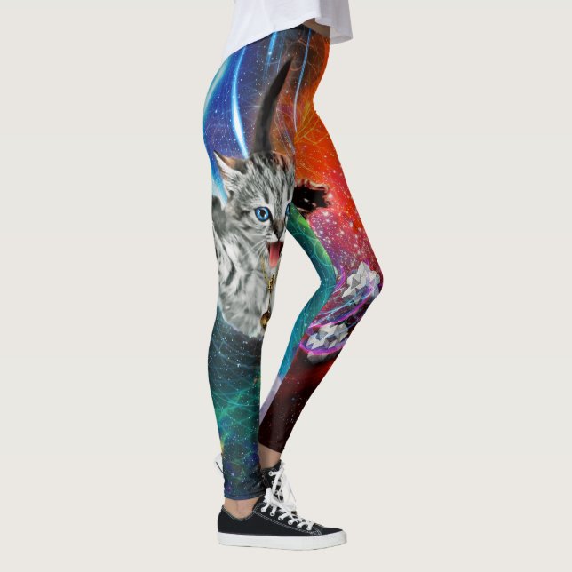 Space Kitty Cat Leggings (Right)