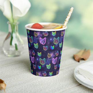 Space Kitty Cat Paper Cup