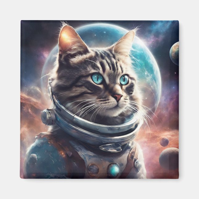 Space Kitty Magnet (Front)