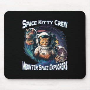Space Kitty Space Explorers Cute Kitty In Space Ca Mouse Mat