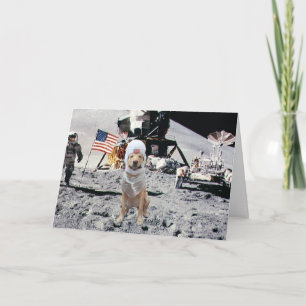 Space Lab Birthday Card