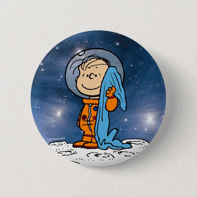 SPACE | Linus Astronaut 6 Cm Round Badge (Front)